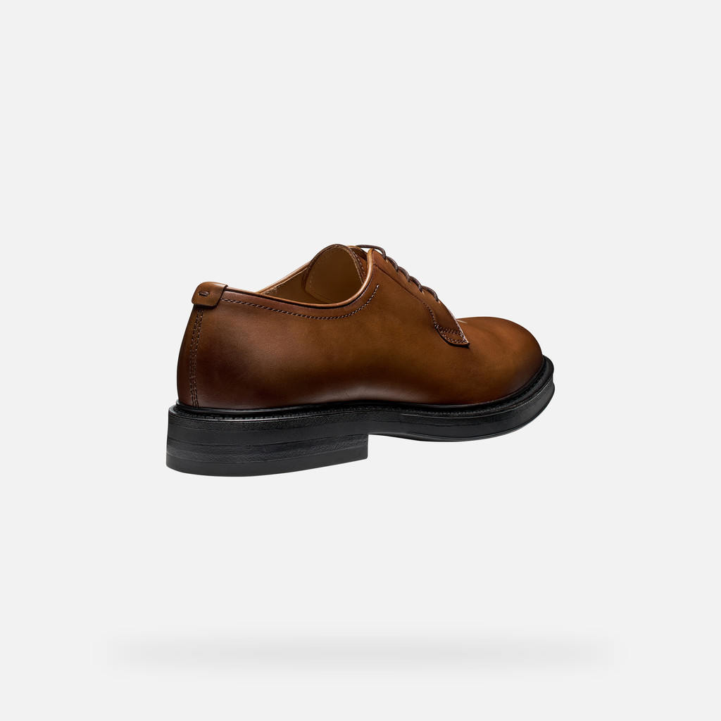 Chaussures en cuir CAPITALE HOMME Marron clair - image number 4 | GEOX