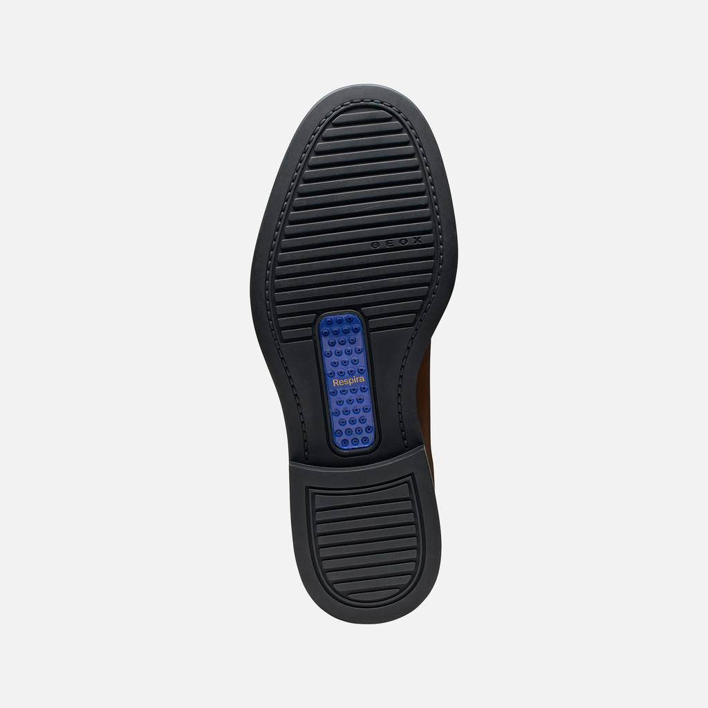 Chaussures en cuir CAPITALE HOMME Marron clair - image number 6 | GEOX