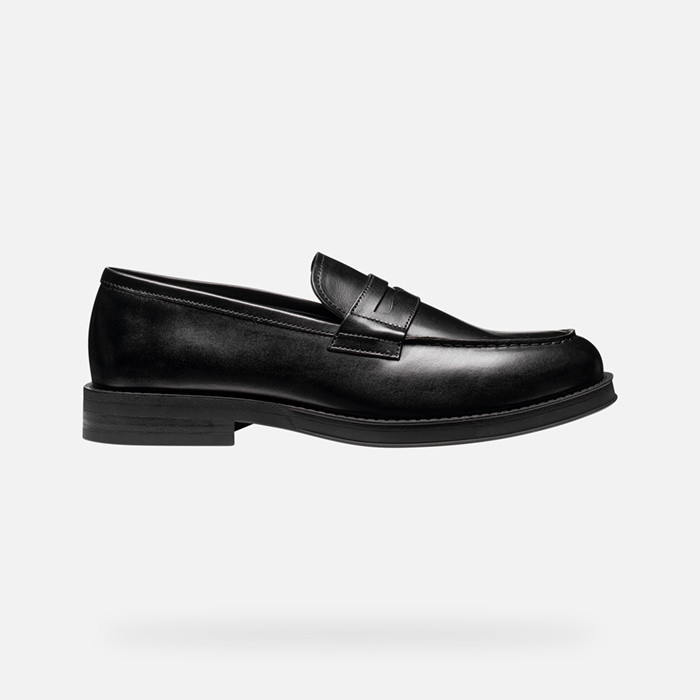 Mocassins en cuir MEDOS HOMME Noir | GEOX