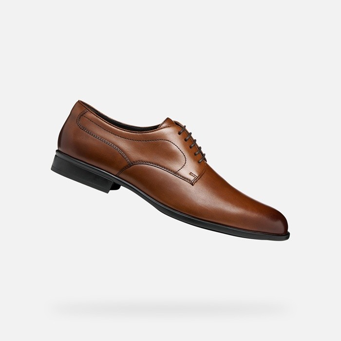 Chaussures en cuir IACOPO HOMME Cognac | GEOX