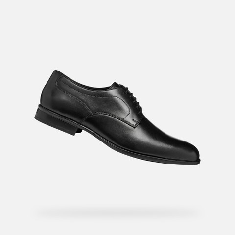 Leather shoes IACOPO MAN Black - image number 0 | GEOX