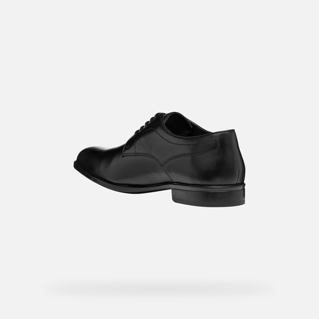 Leather shoes IACOPO MAN Black - image number 3 | GEOX