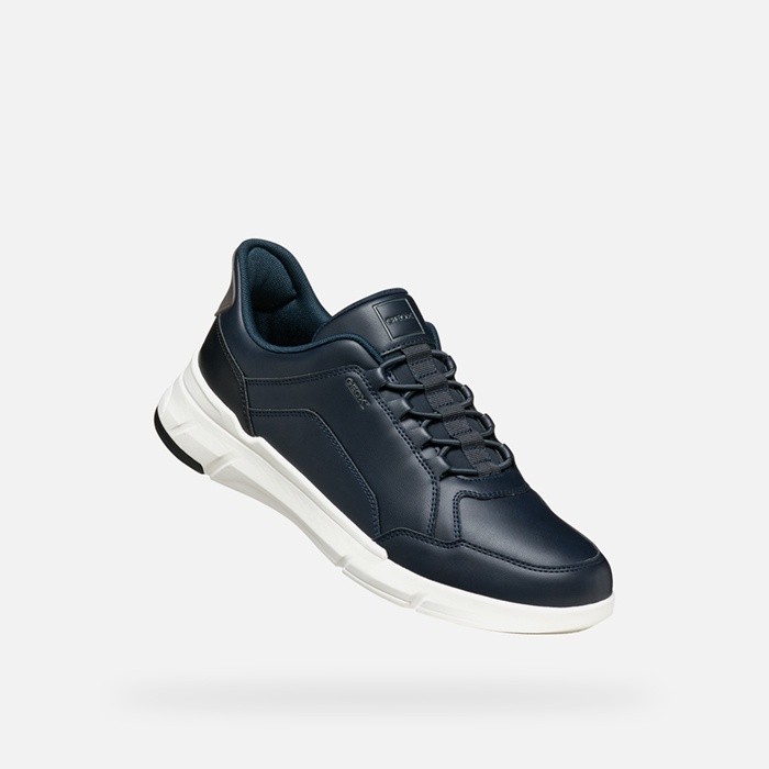 Baskets slip in VITTOUR PLUS HOMME Bleu marine fonc&eacute; | GEOX