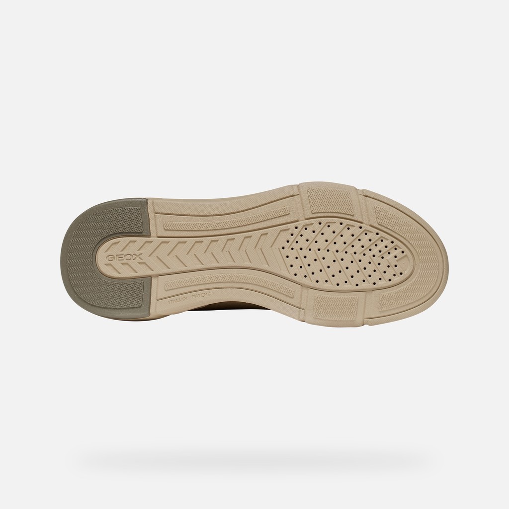 Sneaker slip in VITTOUR PLUS UOMO Verde militare/Beige chiaro - image number 6 | GEOX