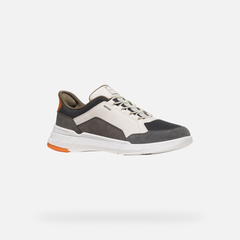 Sapatilhas slip in VITTOUR PLUS HOMEM Branco leite/Cinzento escuro - image number 2 | GEOX