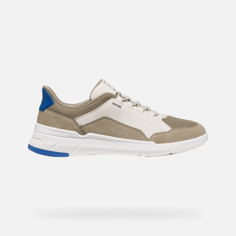 Sapatilhas slip in VITTOUR PLUS HOMEM Branco leite/Bege - image number 1 | GEOX
