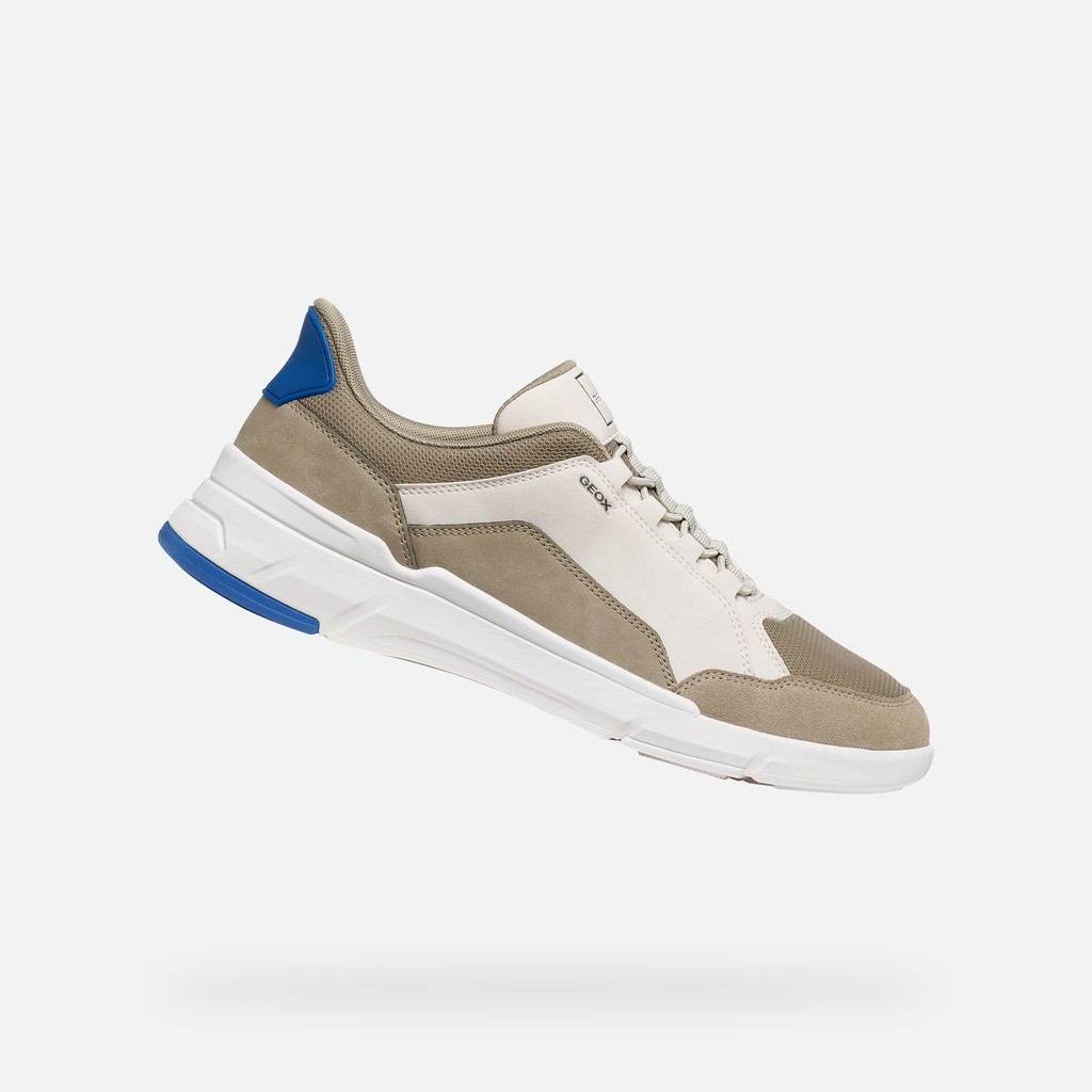 Sapatilhas slip in VITTOUR PLUS HOMEM Branco leite/Bege - image number 0 | GEOX