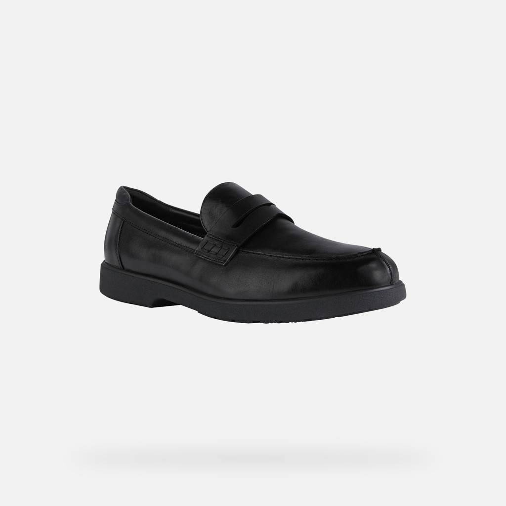 Leather loafers SPHERICA EC11 B MAN Black - image number 2 | GEOX