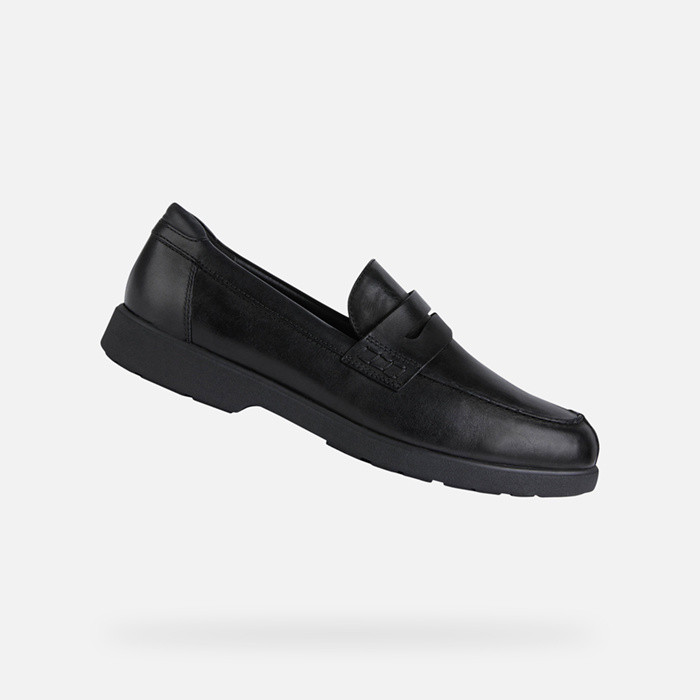 Leather loafers SPHERICA EC11 B MAN Black | GEOX
