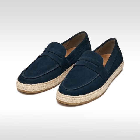 Suede loafers PANTELLERIA MAN Navy - image number 2 | GEOX