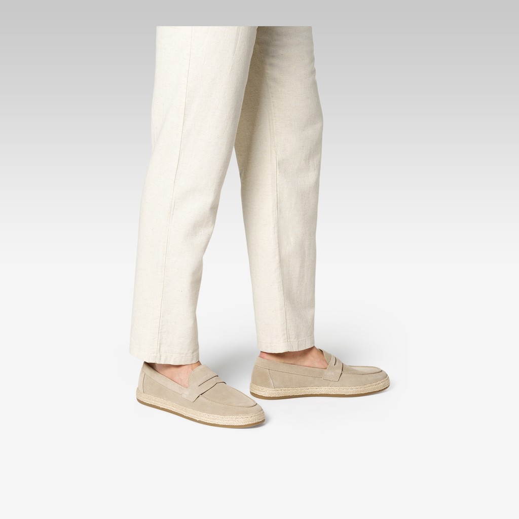 Suede loafers PANTELLERIA MAN Sand - image number 1 | GEOX