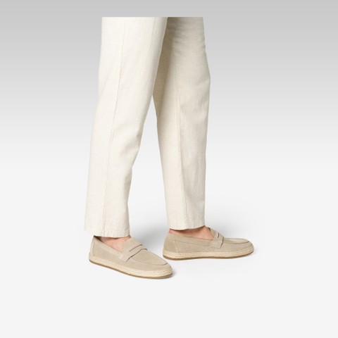 Suede loafers PANTELLERIA MAN Sand - image number 1 | GEOX