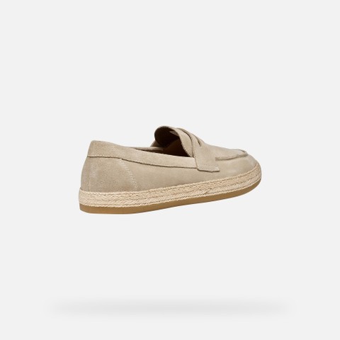 Suede loafers PANTELLERIA MAN Sand - image number 4 | GEOX