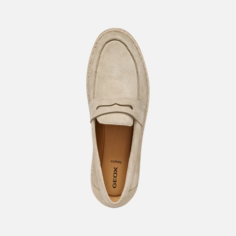 Suede loafers PANTELLERIA MAN Sand - image number 5 | GEOX