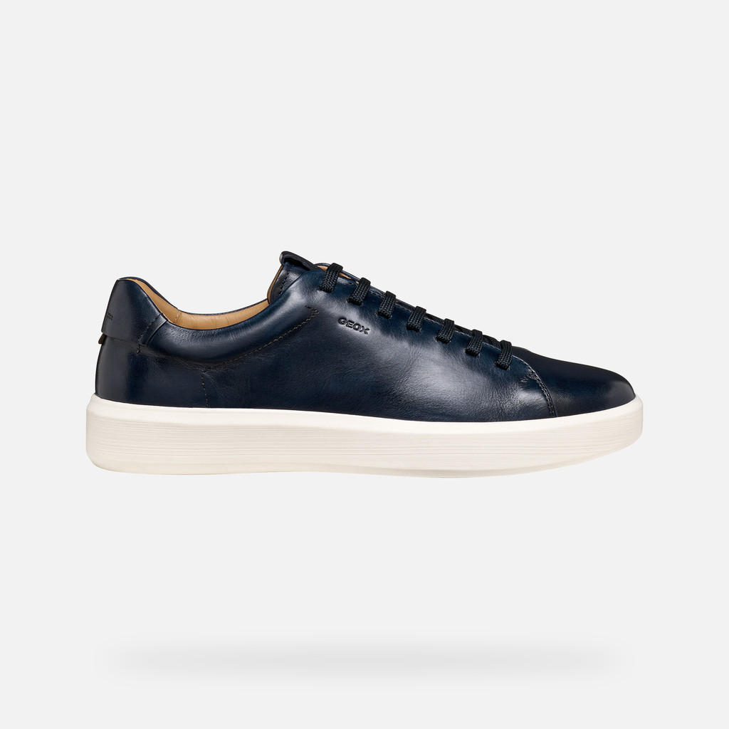 Leather shoes VELLETRI MAN Navy - image number 1 | GEOX