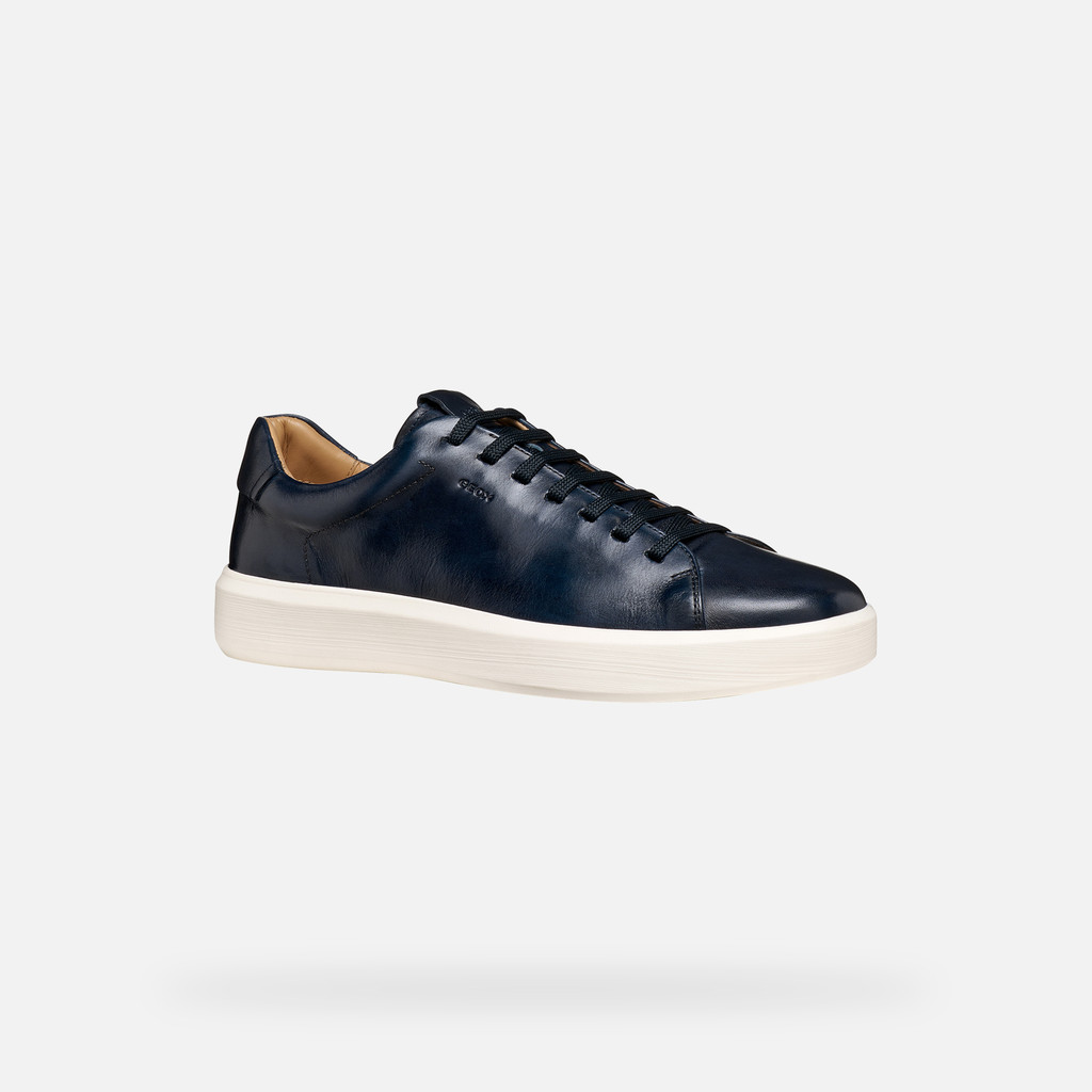Leather shoes VELLETRI MAN Navy - image number 2 | GEOX