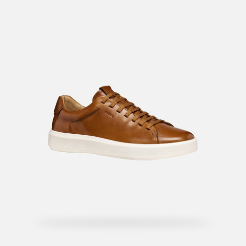 Leather shoes VELLETRI MAN Cognac - image number 2 | GEOX