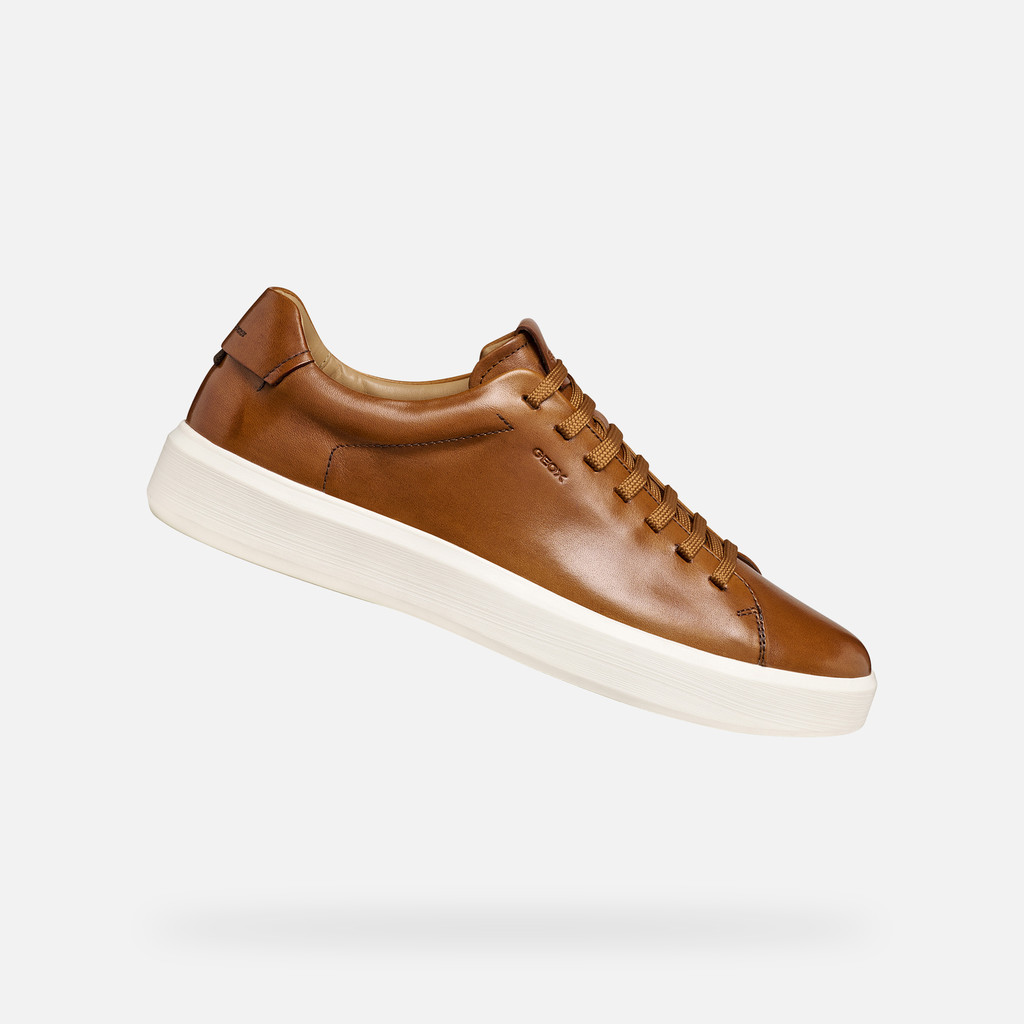 Leather shoes VELLETRI MAN Cognac - image number 0 | GEOX