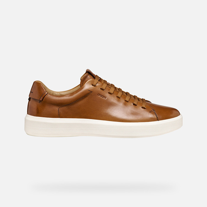 Leather shoes VELLETRI MAN Cognac | GEOX
