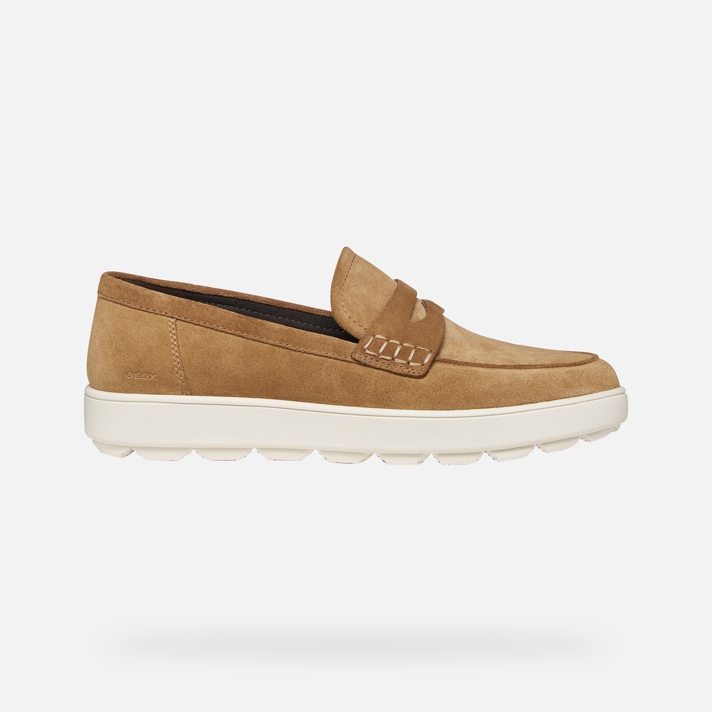 Suede loafers SPHERICA ECUB-1 B MAN Toffee - image number 1 | GEOX