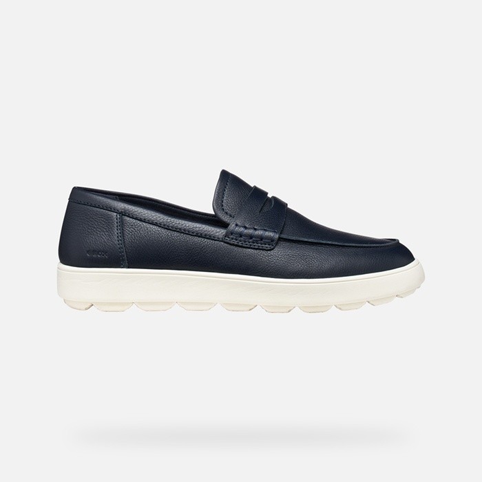 Leather loafers SPHERICA ECUB-1 B MAN Navy | GEOX