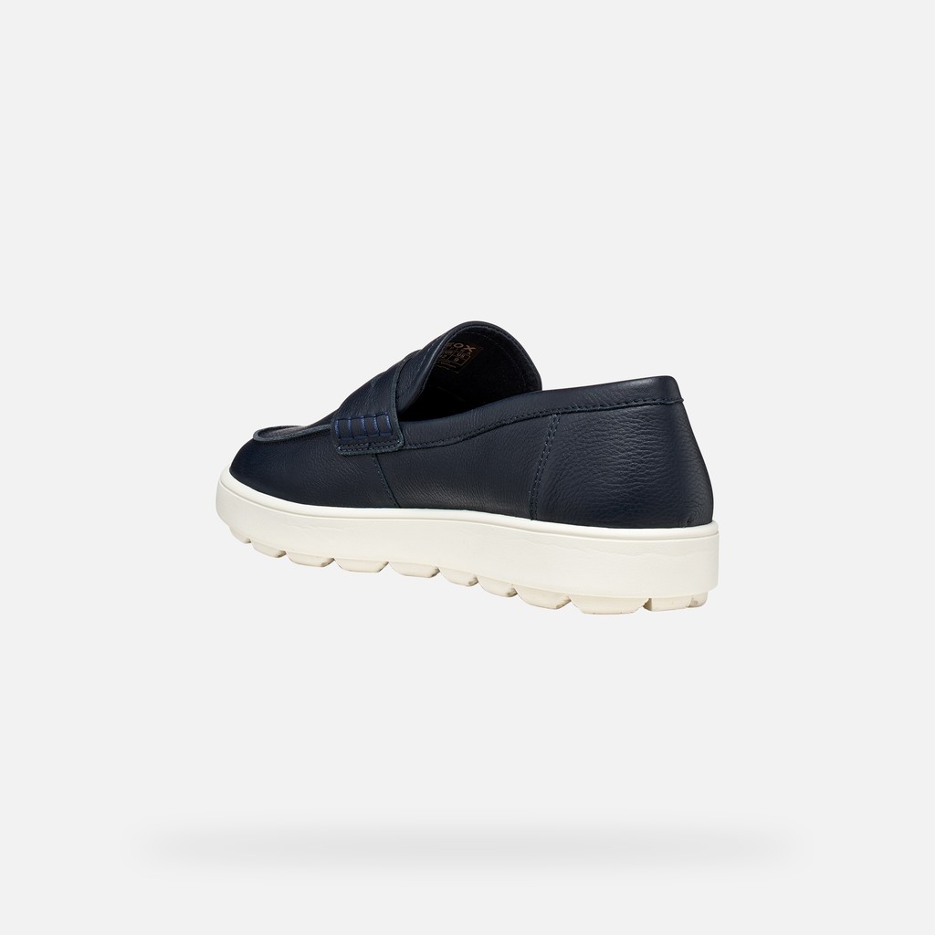 Leather loafers SPHERICA ECUB-1 B MAN Navy - image number 3 | GEOX