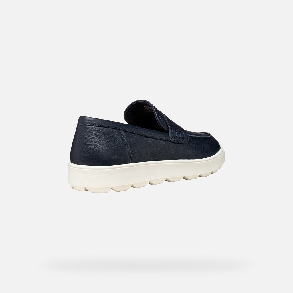 Leather loafers SPHERICA ECUB-1 B MAN Navy - image number 4 | GEOX