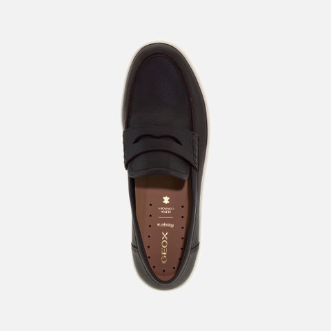 Leather loafers SPHERICA ECUB-1 B MAN Coffee - image number 5 | GEOX