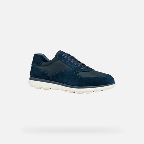 Suede shoes SPHERICA EC12 MAN Navy - image number 2 | GEOX