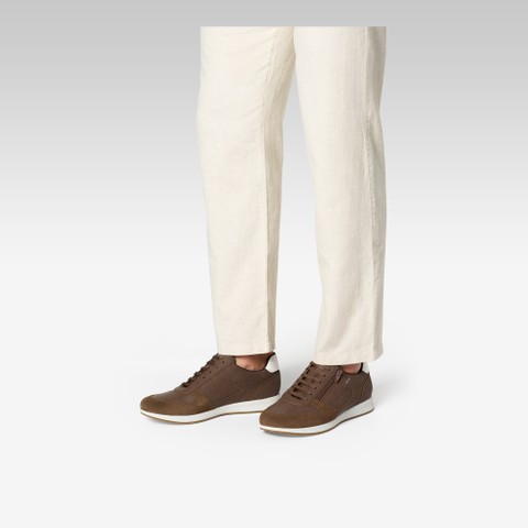 Low top sneakers AVERY MAN Brown cotto - image number 1 | GEOX