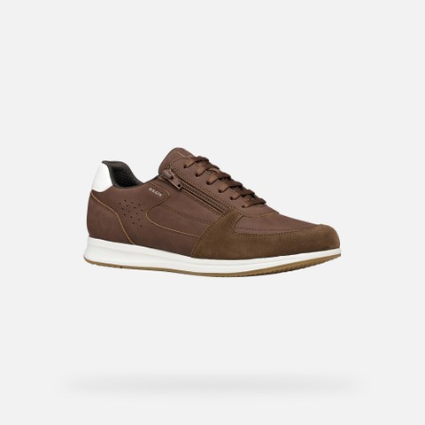 Low top sneakers AVERY MAN Brown cotto - image number 2 | GEOX