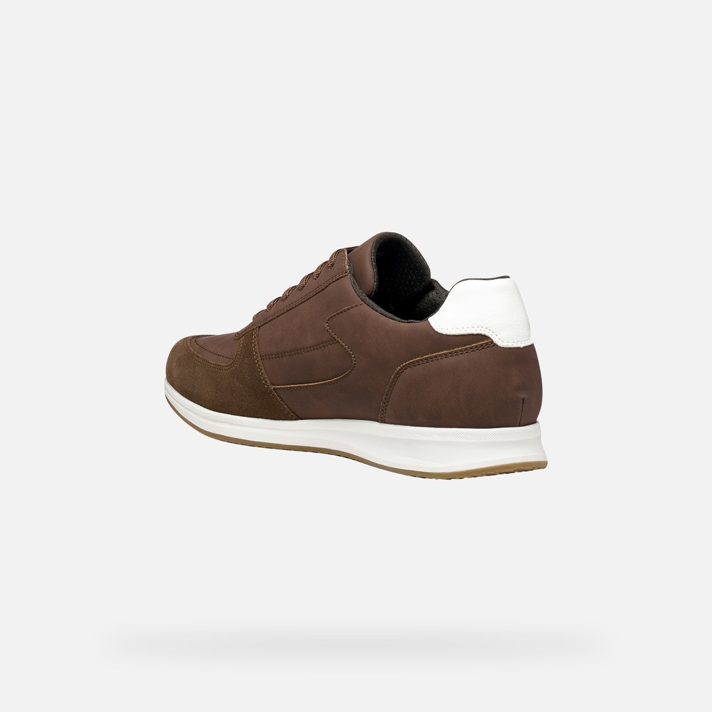 Low top sneakers AVERY MAN Brown cotto - image number 3 | GEOX