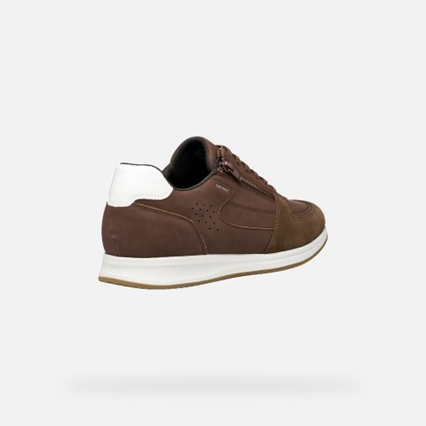Low top sneakers AVERY MAN Brown cotto - image number 4 | GEOX