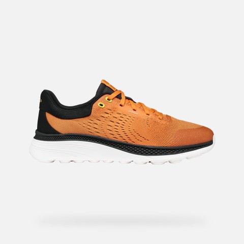 Niedrige Sneakers SPHERICA ACTIF X1 HERR Orange/Schwarz - image number 1 | GEOX