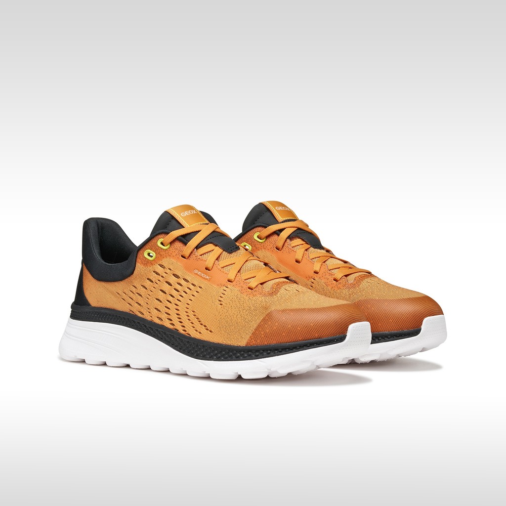 Low top sneakers SPHERICA ACTIF X1 MAN Orange/Black - image number 2 | GEOX