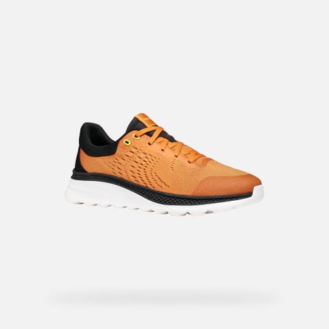 Niedrige Sneakers SPHERICA ACTIF X1 HERR Orange/Schwarz - image number 2 | GEOX