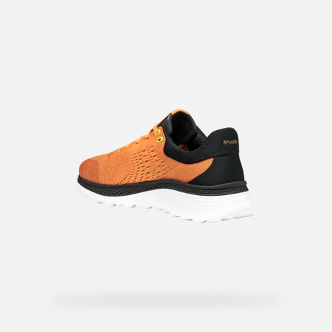 Niedrige Sneakers SPHERICA ACTIF X1 HERR Orange/Schwarz - image number 3 | GEOX