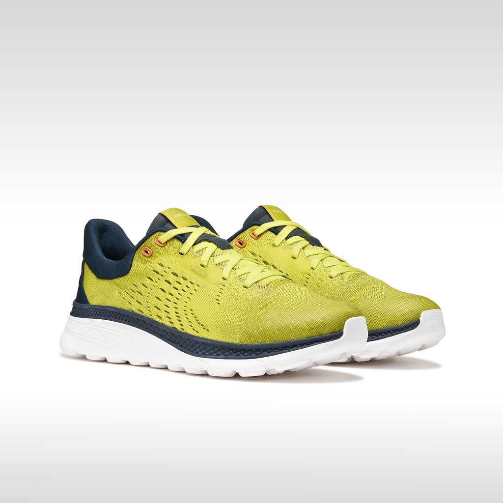 Low top sneakers SPHERICA ACTIF X1 MAN Lime Green/Navy - image number 2 | GEOX