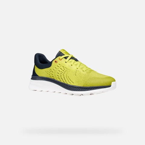 Low top sneakers SPHERICA ACTIF X1 MAN Lime Green/Navy - image number 2 | GEOX