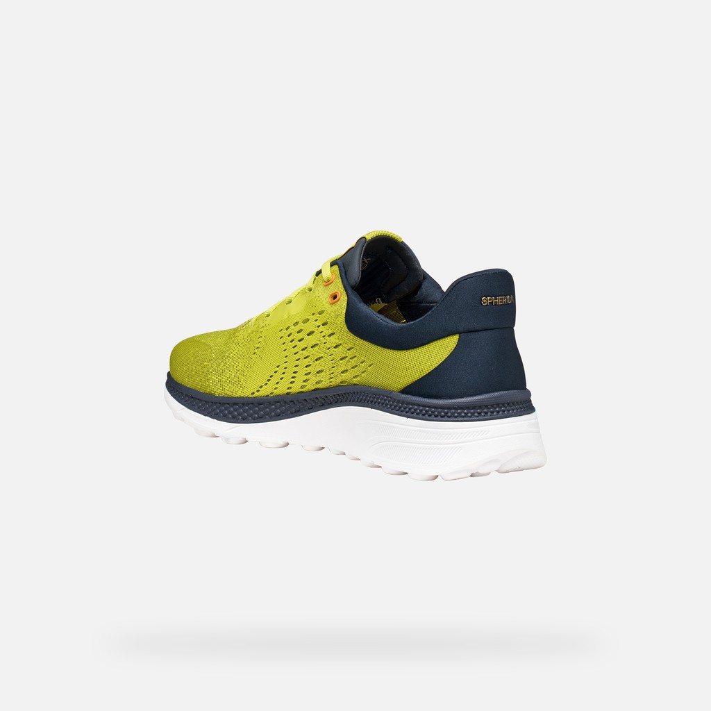 Low top sneakers SPHERICA ACTIF X1 MAN Lime Green/Navy - image number 3 | GEOX