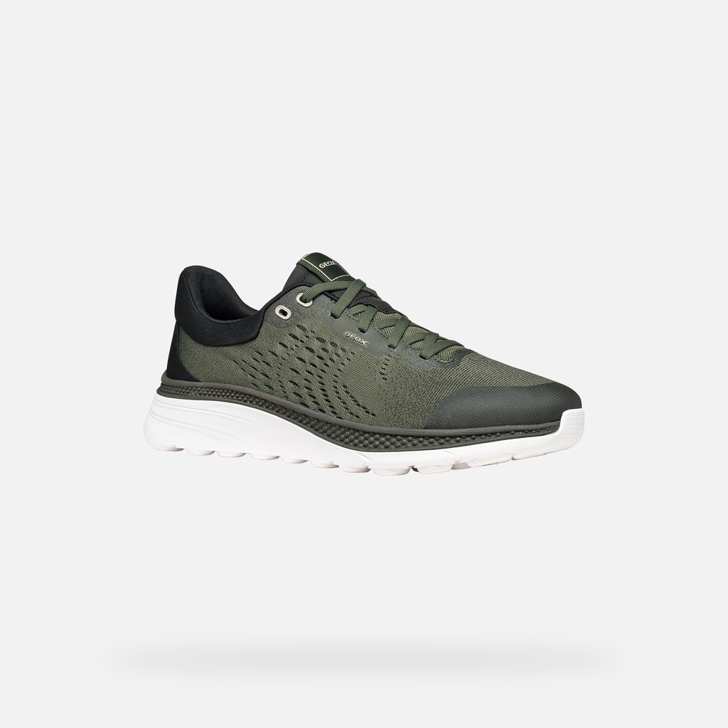 Sneakers basse SPHERICA ACTIF X1 UOMO Verde muschio/Antracite - image number 2 | GEOX