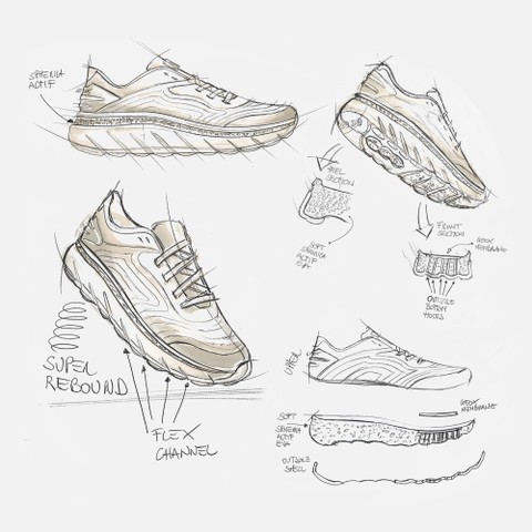 Low top sneakers SPHERICA ACTIF X1 MAN White/Navy - image number 11 | GEOX