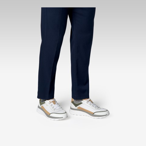 Baskets basse SPHERICA ACTIF X1 HOMME Blanc/Vert mousse - image number 1 | GEOX