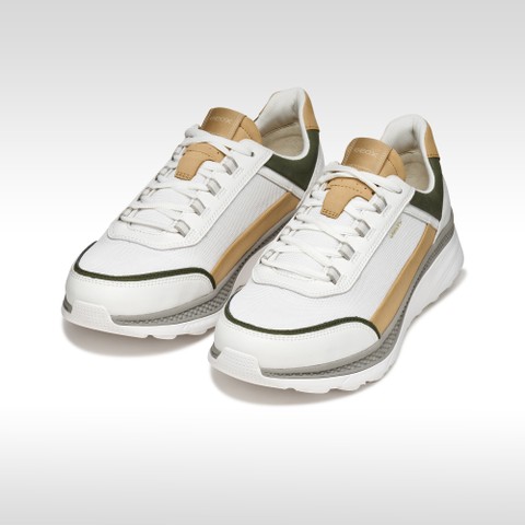 Baskets basse SPHERICA ACTIF X1 HOMME Blanc/Vert mousse - image number 8 | GEOX