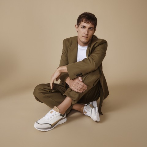 Baskets basse SPHERICA ACTIF X1 HOMME Blanc/Vert mousse - image number 10 | GEOX