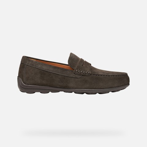 Suede loafers SPHERICA EC16 MAN Dark Brown - image number 1 | GEOX