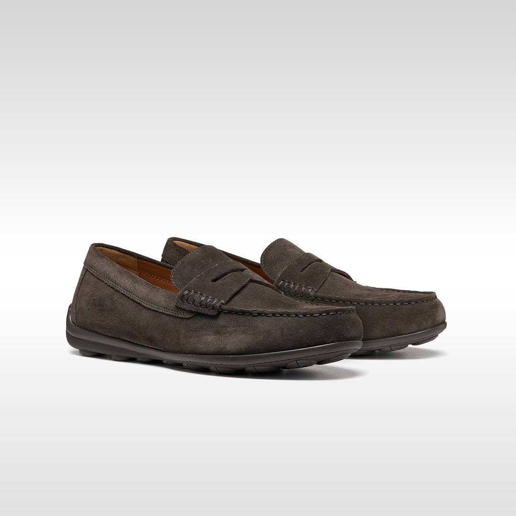 Suede loafers SPHERICA EC16 MAN Dark Brown - image number 7 | GEOX
