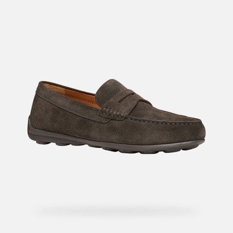 Suede loafers SPHERICA EC16 MAN Dark Brown - image number 2 | GEOX