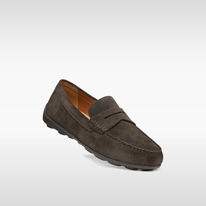 Suede loafers SPHERICA EC16 MAN Dark Brown | GEOX