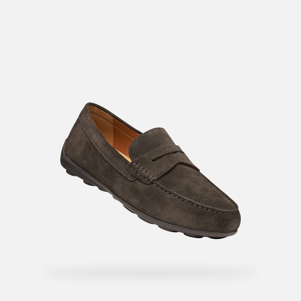 Suede loafers SPHERICA EC16 MAN Dark Brown - image number 4 | GEOX